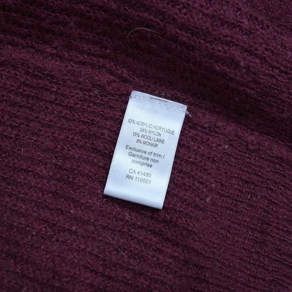 Gentle Fawn | Burgundy red long knit cardigan sweater - Picture 8 of 11